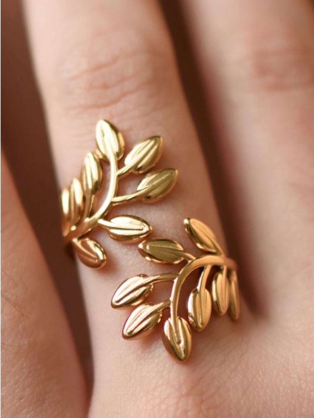 Leaf Wrap Ring - Women's Jewelry